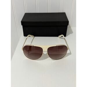 Christian Dior My Lady Dior Aviator Sunglasses – Gold & Ivory – Preloved